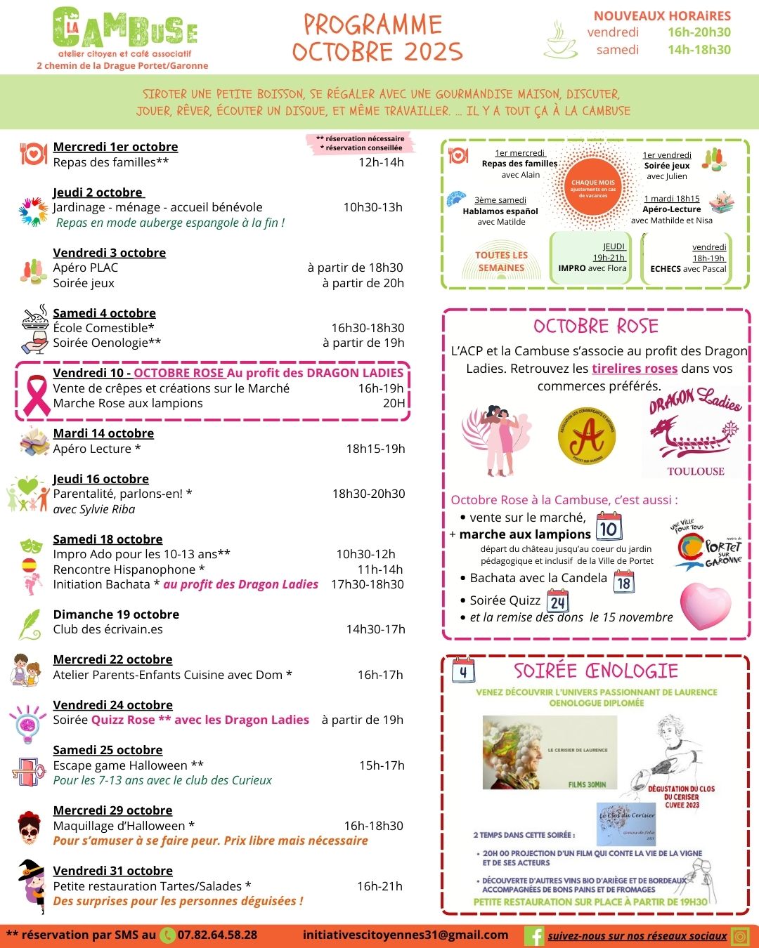 Programme Octobre 2025