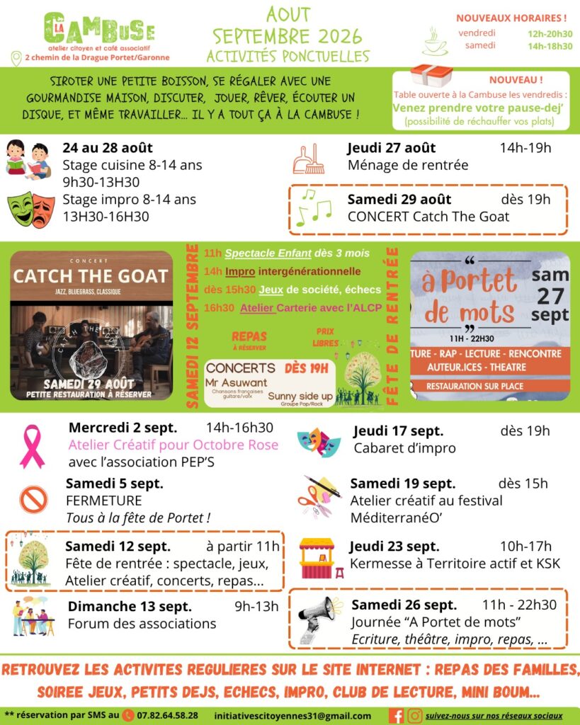 Août – Septembre 2026